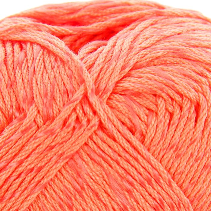 Пряжа "Orion" 77% мерсеризованный хлопок, 23% вискоза 170м/50гр (4569 оранж.коралл)
