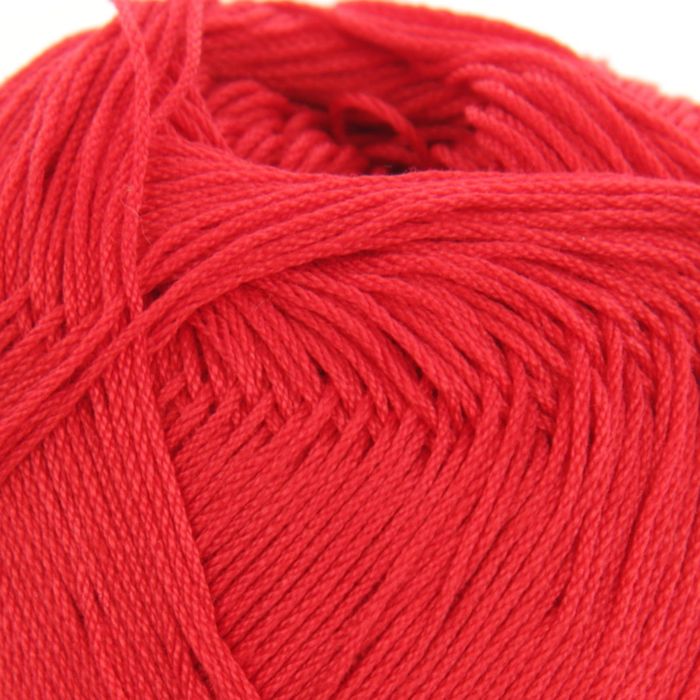 Пряжа "Pelican" 100% мерсеризованный хлопок 330м/50гр (3966 красный)