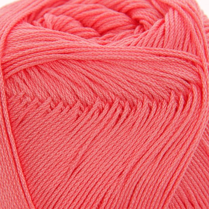 Пряжа "Pelican" 100% мерсеризованный хлопок 330м/50гр (3972 роз.коралл)