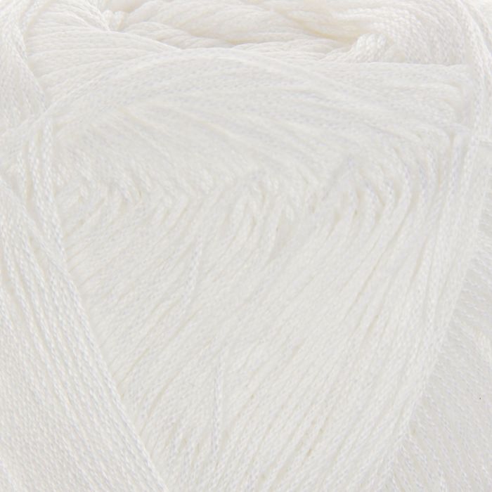 Пряжа "Pelican" 100% мерсеризованный хлопок 330м/50гр (3951 белый)