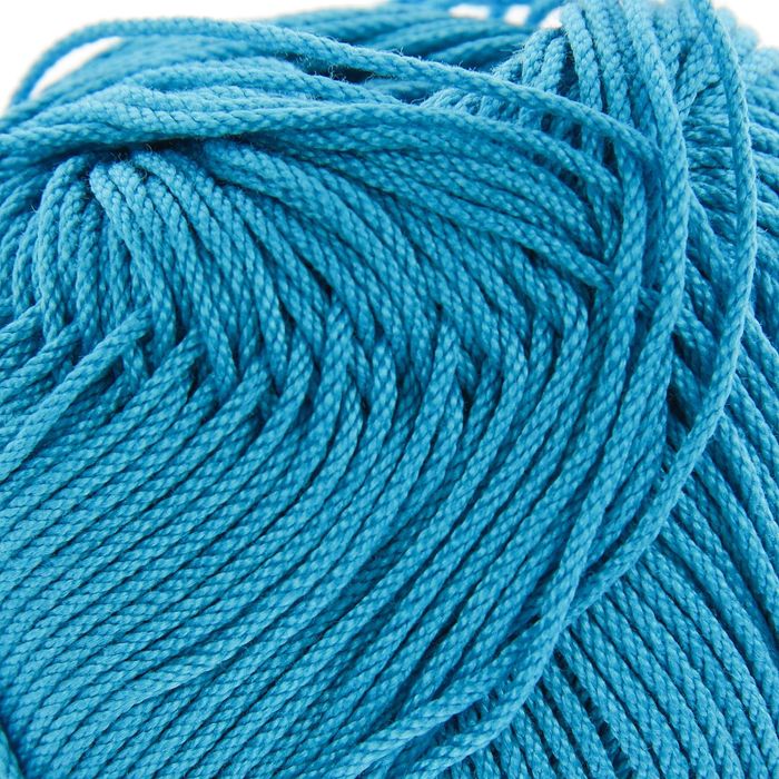 Пряжа "Rosе" 100% мерсеризованный хлопок 150м/50гр (3937 голубая бирюза)