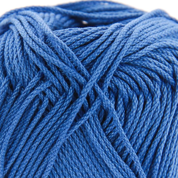Пряжа "Rosе" 100% мерсеризованный хлопок 150м/50гр (3931 ярко-синий)