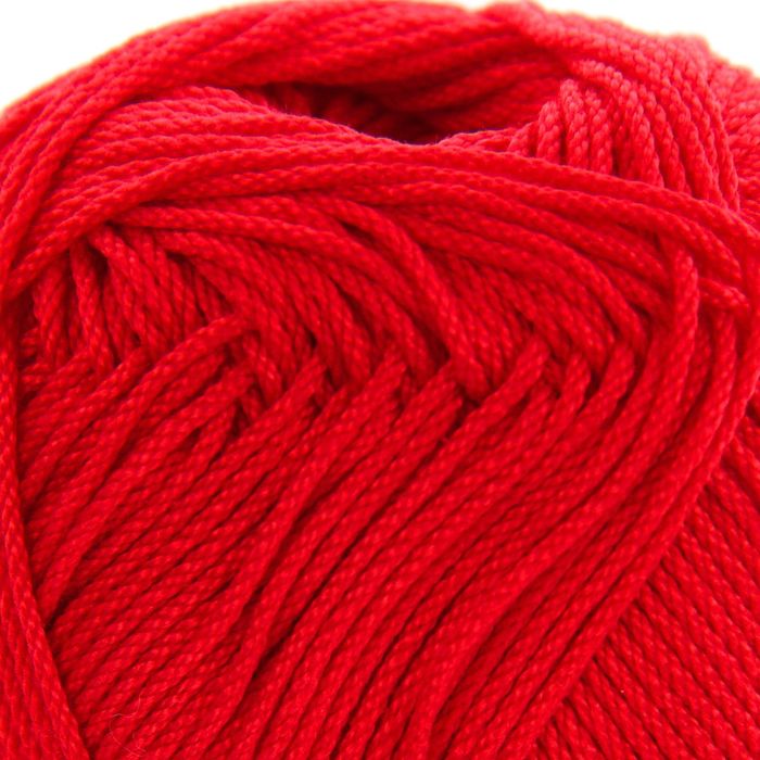Пряжа "Rosе" 100% мерсеризованный хлопок 150м/50гр (3917 красный)