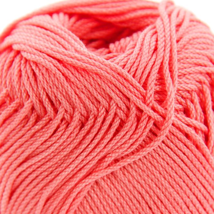 Пряжа "Rosе" 100% мерсеризованный хлопок 150м/50гр (3905 роз.коралл)