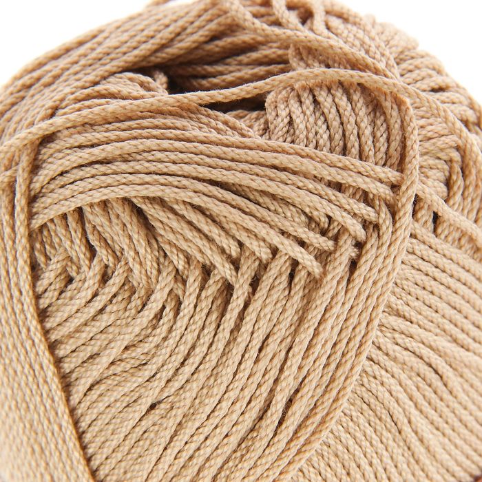 Пряжа "Rosе" 100% мерсеризованный хлопок 150м/50гр (3943 бежевый)
