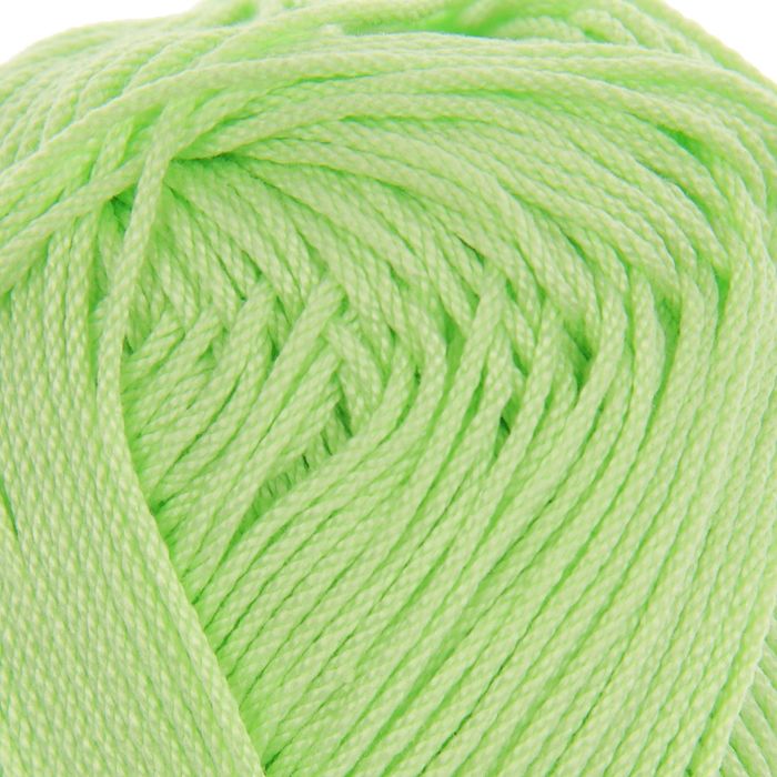 Пряжа "Rosе" 100% мерсеризованный хлопок 150м/50гр (3910 св.салат)