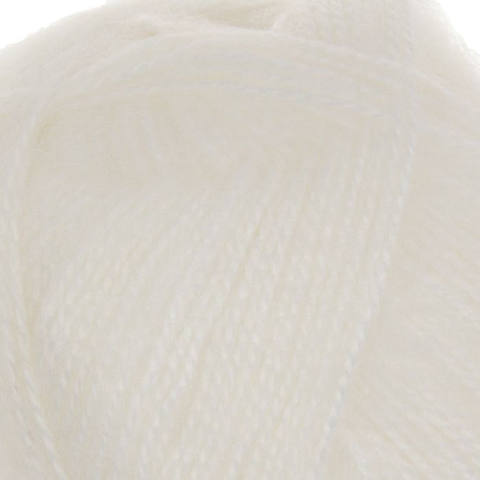 Пряжа "Angora" 40% мохер, 60% акрил 500м/100гр (501 белый)