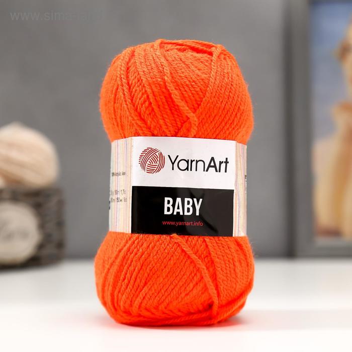 

Пряжа "Baby" 100% акрил 150м/50гр (8279 оранжевый)