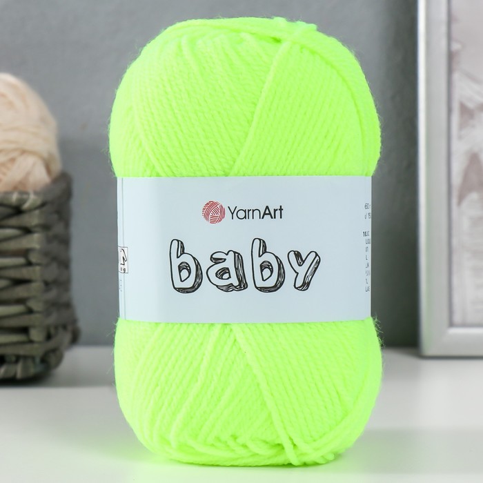 Пряжа "Baby" 100% акрил 150м/50гр (8232 лимонный)