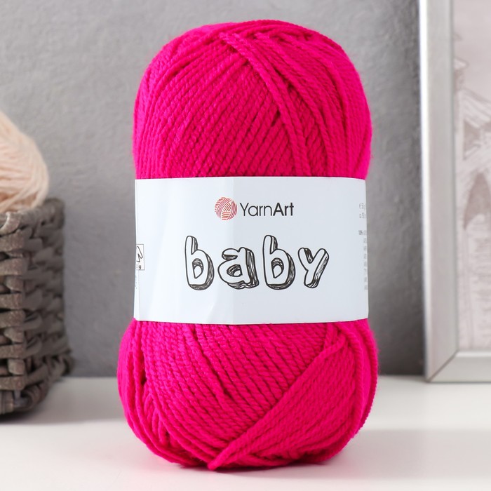 

Пряжа "Baby" 100% акрил 150м/50гр (8041 малиновый)