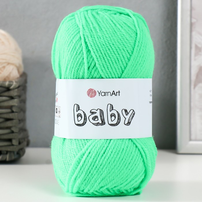 

Пряжа "Baby" 100% акрил 150м/50гр (8233 яр.зеленый)