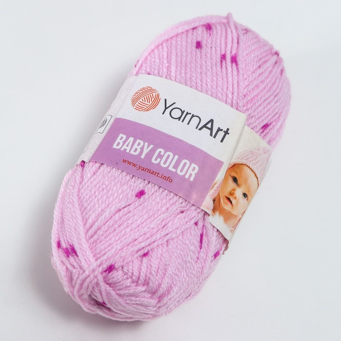 

Пряжа "Baby color" 100% акрил 150м/50гр (271 сирень)