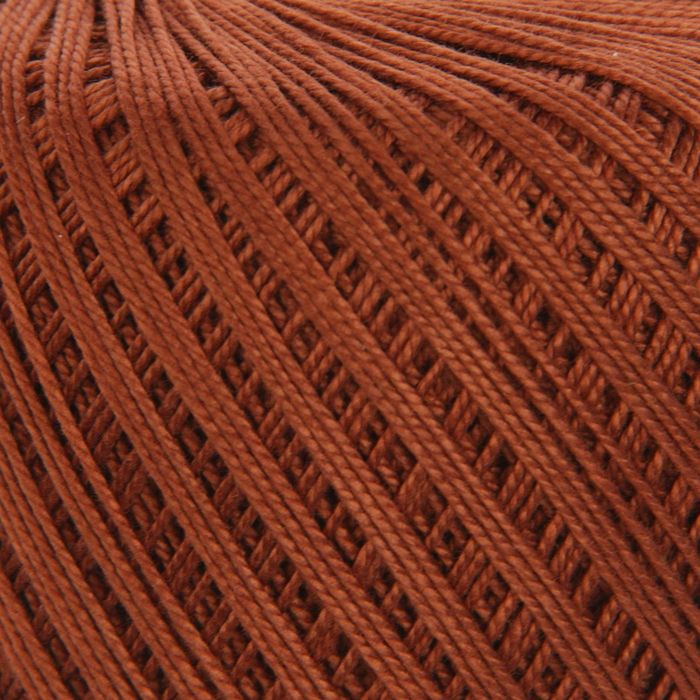 Пряжа "Lily" 100% хлопок 225м/50гр (0005 коричневый)