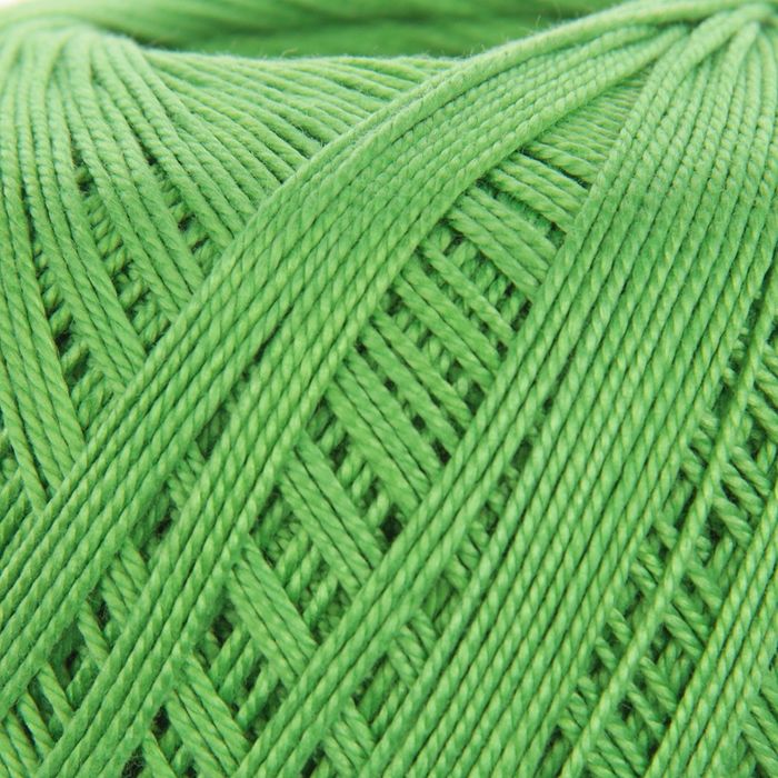 Пряжа "Lily" 100% хлопок 225м/50гр (6332 трава)