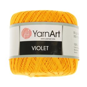 

Пряжа "Violet" 100% хлопок 282м/50гр (5307 канарейка)