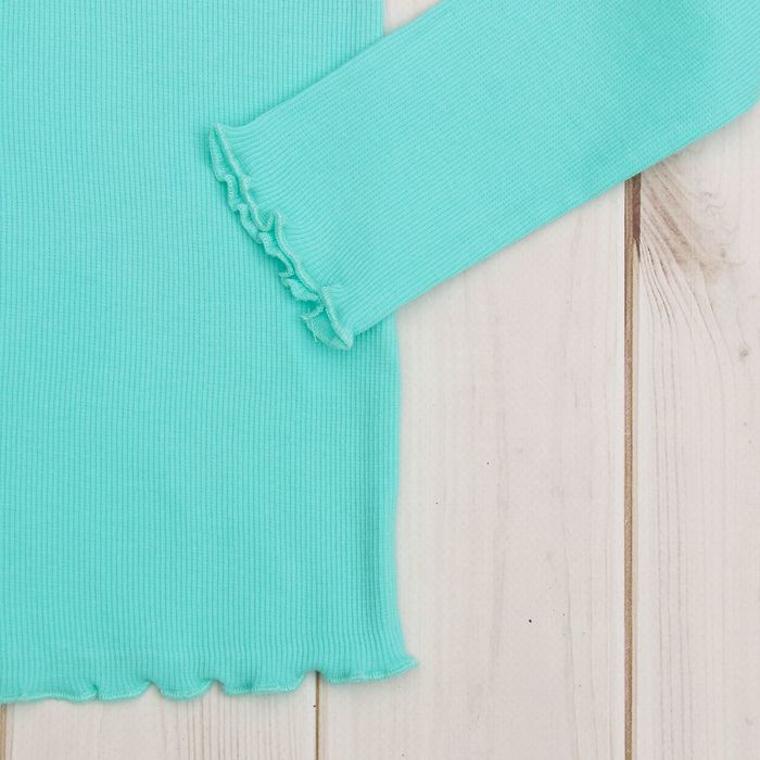 Водолазка для девочки, рост 140 см, цвет бирюзовый