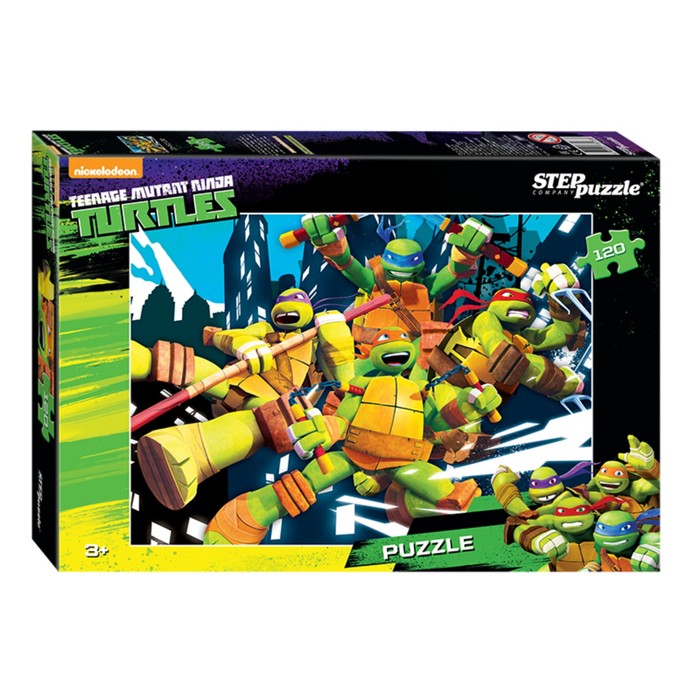 Пазл "Черепашки Ниндзя", 120 элементов, МИКС