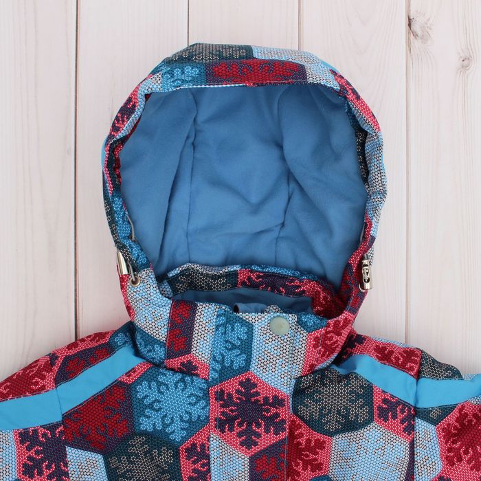 Костюм для девочки "Ева", рост 104 см, принт снежинки