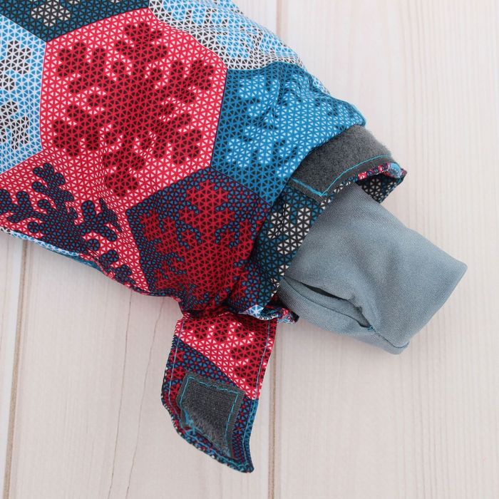 Костюм для девочки "Ева", рост 104 см, принт снежинки