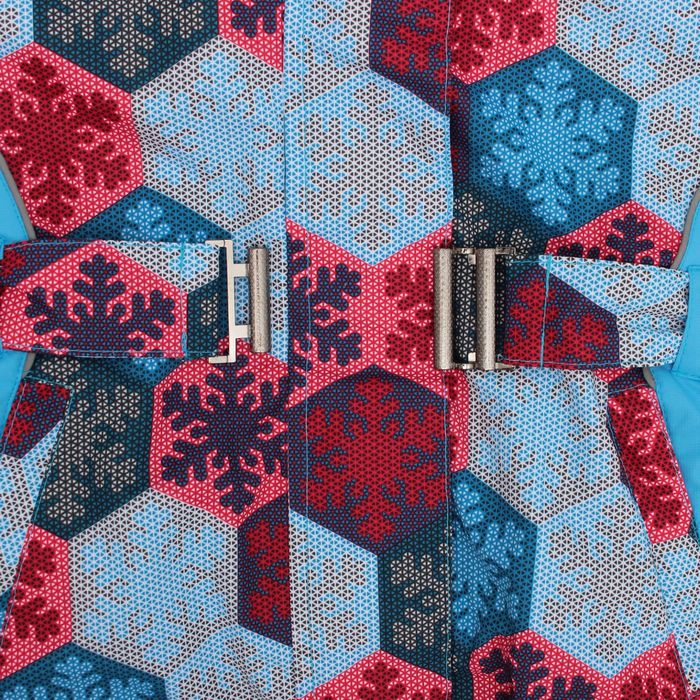 Костюм для девочки "Ева", рост 104 см, принт снежинки