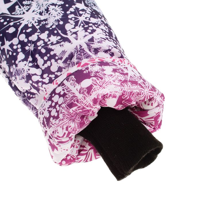 Пальто для девочки "Снежа", рост 122 см, цвет сиреневый