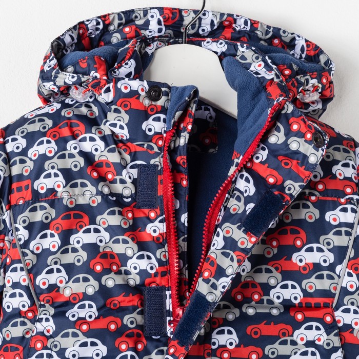 Костюм для мальчика "Кирюша", рост 92 см, цвет синий/красный