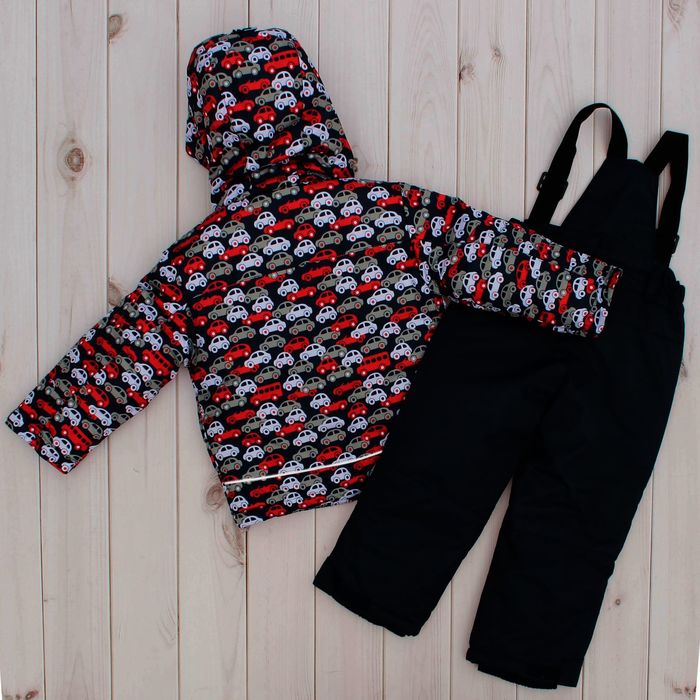 Костюм для мальчика "Кирюша", рост 92 см, цвет синий/красный