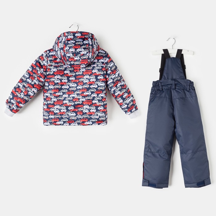 Костюм для мальчика "Кирюша", рост 92 см, цвет синий/красный