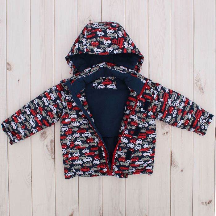 Костюм для мальчика "Кирюша", рост 92 см, цвет синий/красный