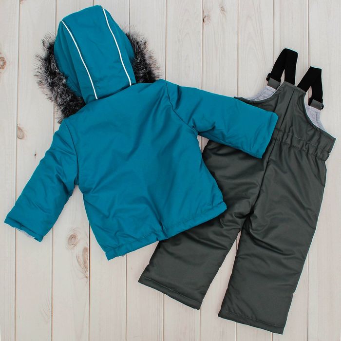 Костюм для мальчика "Грей", рост 86 см, цвет бирюзовый