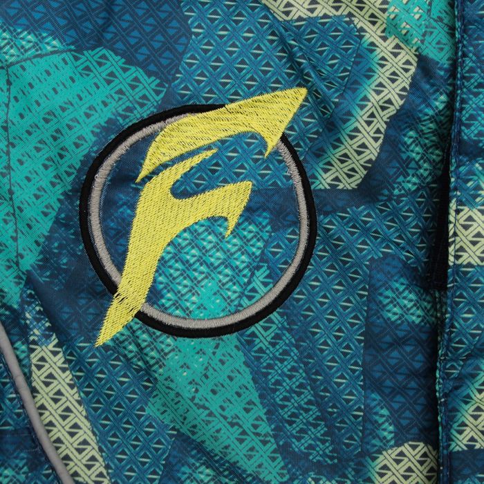 Куртка для мальчика "Геометрия", рост 122 см, цвет зелёный/синий