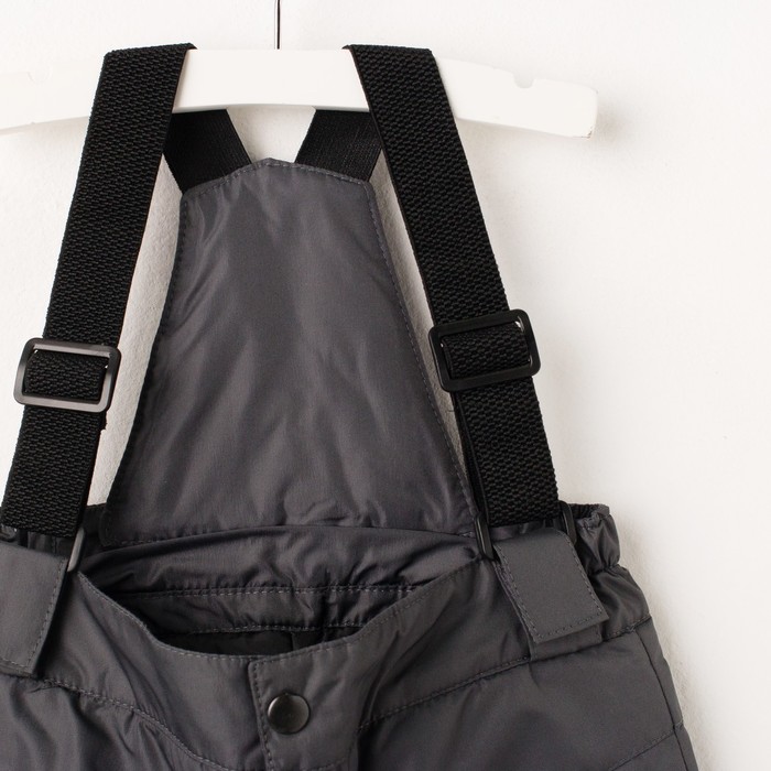 Полукомбинезон для мальчика, рост 98 см, цвет тёмно-серый