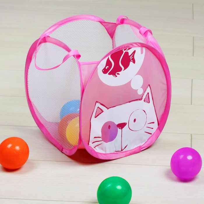 Корзина для игрушек малая "Котик"