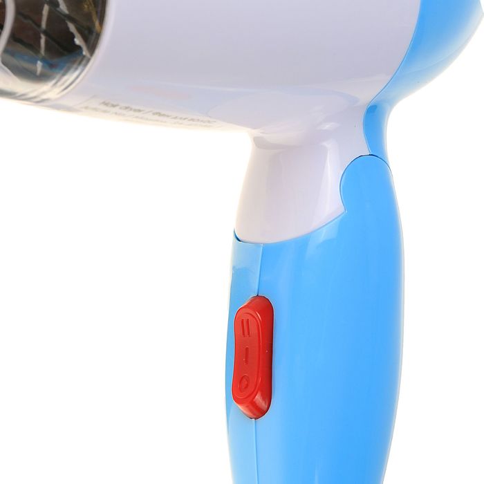 Фен для волос Sakura SA-4019BL, 800 Вт, 2 режима, складная ручка, насадка-концентратор