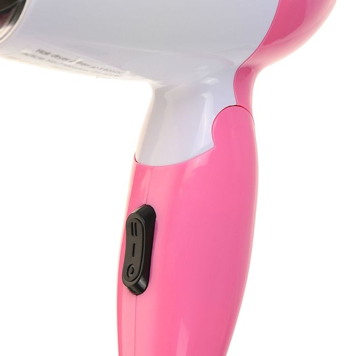 Фен для волос Sakura SA-4019P, 800 Вт, 2 режима, складная ручка, насадка-концентратор