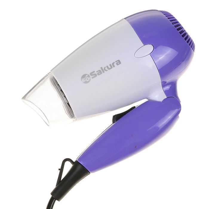 Фен для волос Sakura SA-4019V, 800 Вт, 2 режима, складная ручка, насадка-концентратор