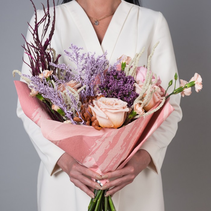 Фактурная бумага "Галактика" двусторонняя, светло-розовая на розовом, 50 см х 5 м