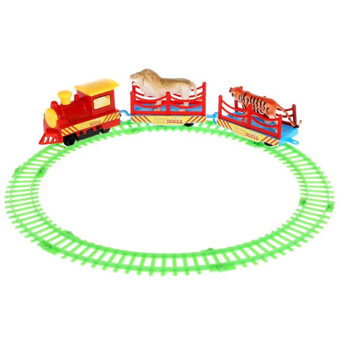 Железная дорога "Зоопоезд", на батарейках