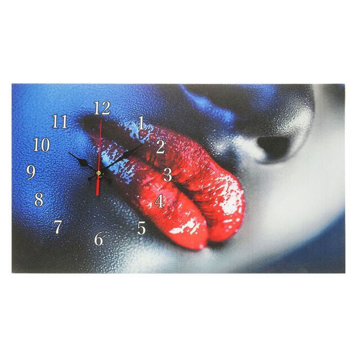 Часы на холсте "Девушка", 35х60 см