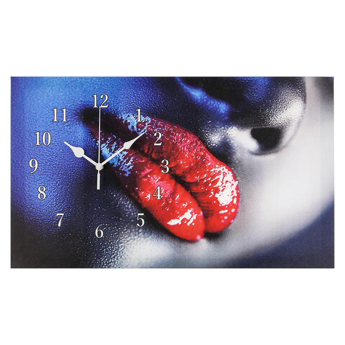 Часы на холсте "Девушка", 35х60 см