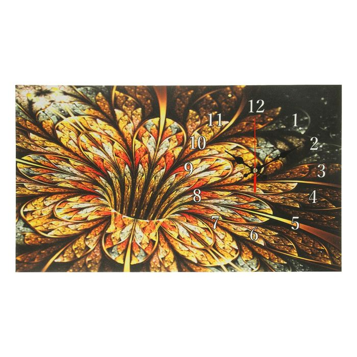 Часы на холсте "Абстракция", 35х60 см