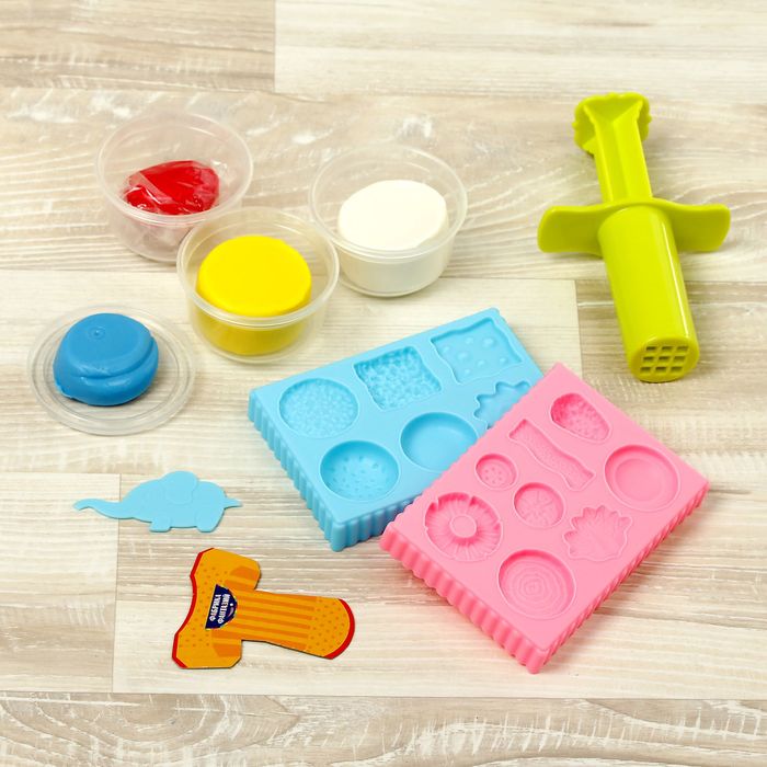 Набор массы для лепки "Гамбургеры" 2 х 35гр+2 х 15гр 100-18290