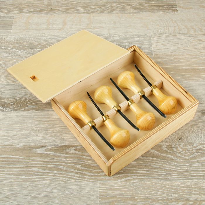 Набор стамесок (6 шт) для резьбы по дереву и линогравюры