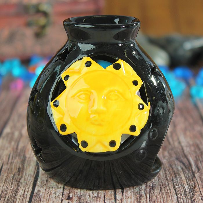 Аромалампа керамика "День и ночь" 8,5х8х8 см