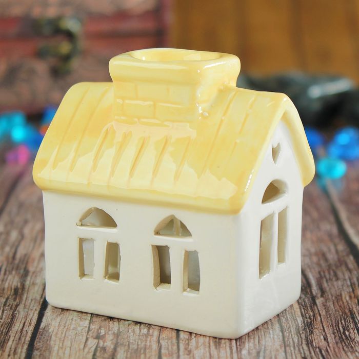 Аромалампа керамика "Домик тепла и уюта" 6,5х8,5х4,5 см