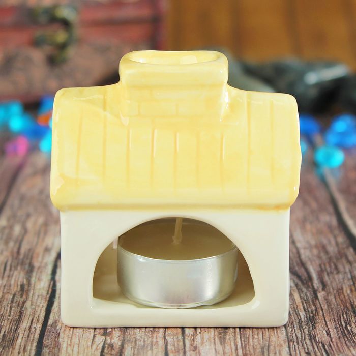 Аромалампа керамика "Домик тепла и уюта" 6,5х8,5х4,5 см