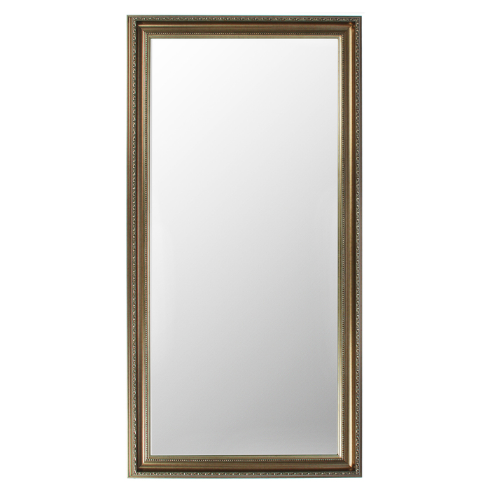 Зеркало в коричнево-золотой раме, 60 × 120 см