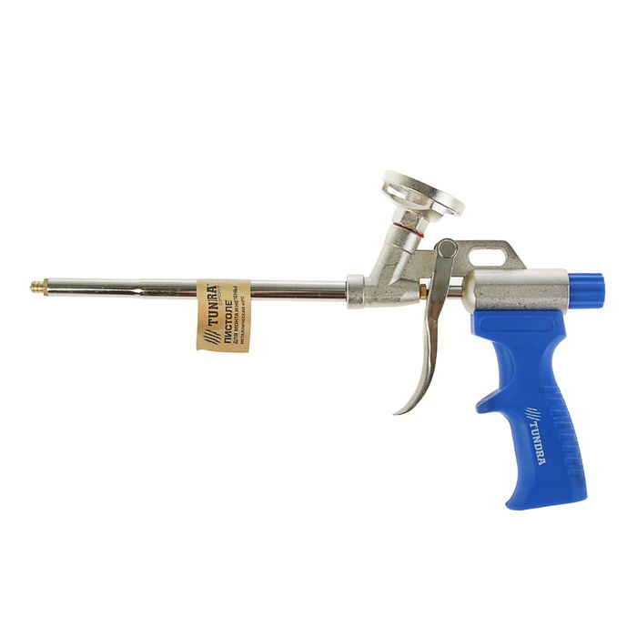 Пистолет для монтажной пены TUNDRA comfort металлический корпус