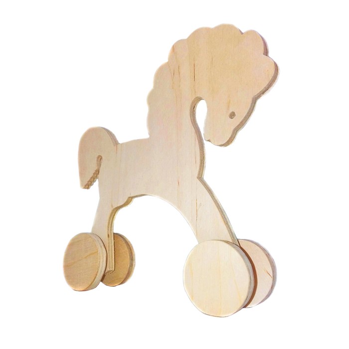 Деревянная заготовка для творчества "Лошадка 2"