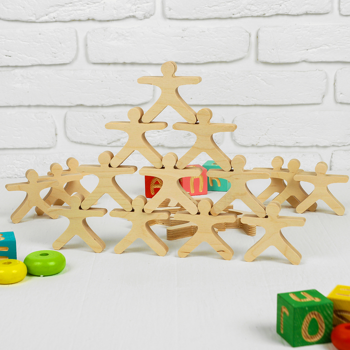 Развивающая игрушка Балансир "Физкультурники", 21 элемент